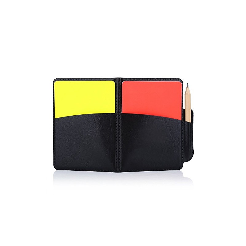Soccer Referee Card, PVC Football Match Soccer Game Referee Notebook