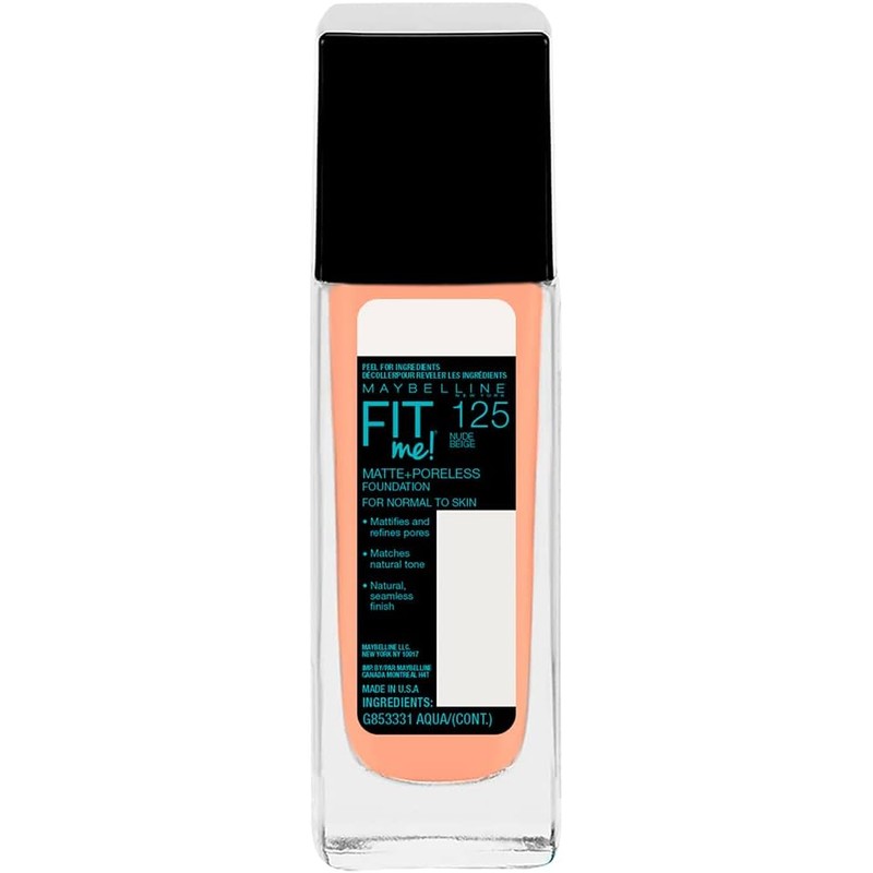 Maybelline Base de Maquillaje Fit Me Matte, 125 Nude Beige