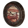 Rivers Edge Products Moosehead Rusty Metal Clock, 15-Inch