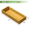 guiogc Silverware Drawer Organizer, Silverware Utensil Tray Holder, Wood Storage