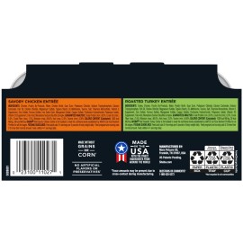 Unbranded Wet Cat Food Meat Pate Assorted 2.6 oz Perfect Portion Twin Pack Tray