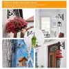 2pcs Hanging Plant Bracket Heavy Duty Rust Resistant Durable Iron
