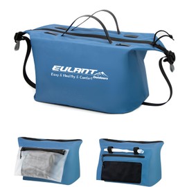 EULANT Waterproof Toiletry Bag for Travel, Nylon Wash Bags Men for Business Trip Outdoor Beach Dirty Clothes Fishing Wet Swimsuits, Waterproof Zip and PVC Inner Pocket, blue, travel bag