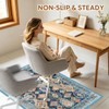 Flowers Office Chair Mat for Hardwood Floor, 35 X 47in
