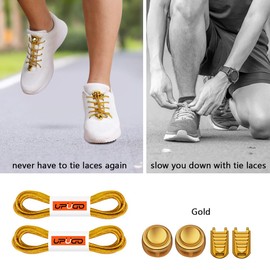 UpUGo Elastic Shoe Laces, 1 Pair No Tie Shoe Laces Tieless for Kids, Adults, Elderly, One Size Fit All