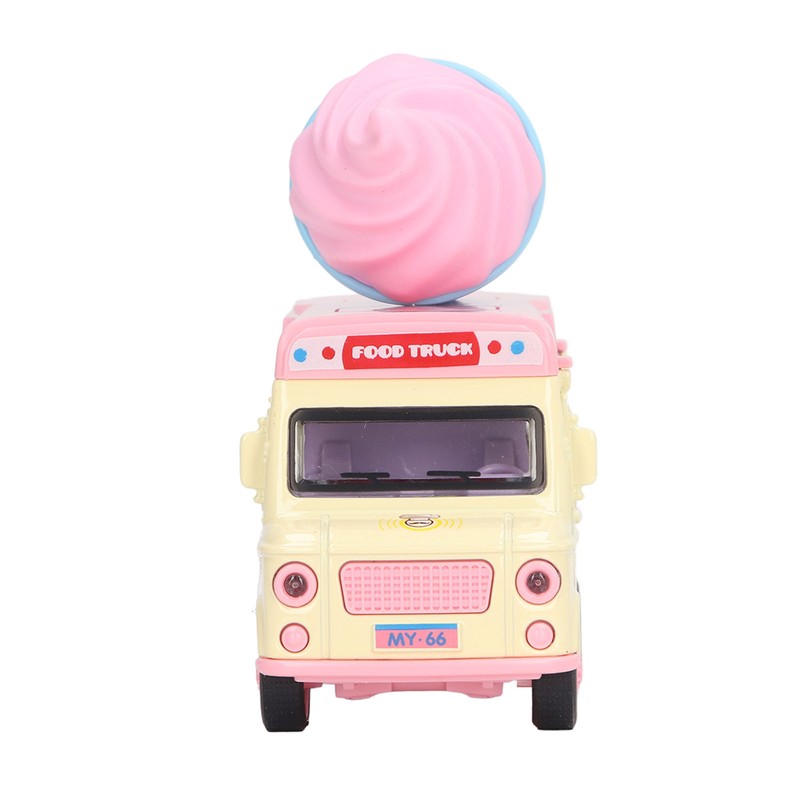 1:36 Magnetic Induction Alloy Die Cast Food Truck Kid Light