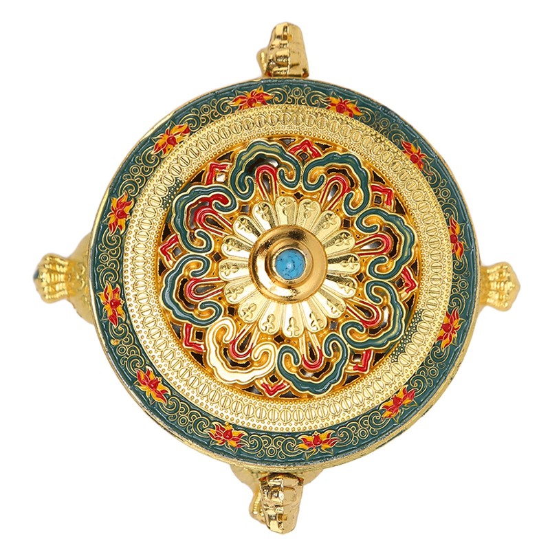 Trinket Incense Burner with Lid Handcraft Antique Polished Process for