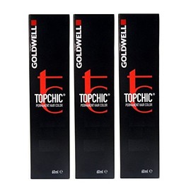 Goldwell Topchic 4NN mittelbraun extra 3 x 60 ml Haarfarbe Permanent Hair Color GW