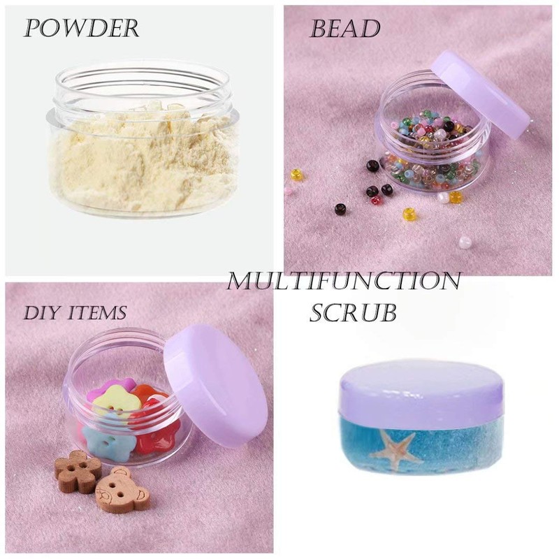 ZEJIA 5 Gram Sample Containers with Lids, Mini Makeup Containers,