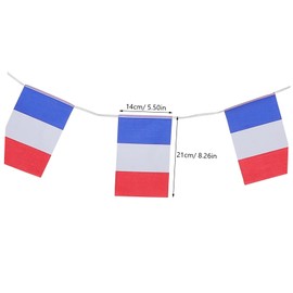 MERRYHAPY France Flag Decorations Festival Flags Party Wall Banner French Banner Elegant Decor