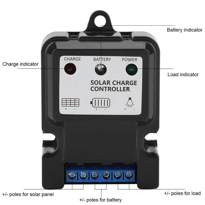 PWM Intelligent Smart Solar Energy Discharge Charge Controller Regulator HS-5S11.1V/22.2V