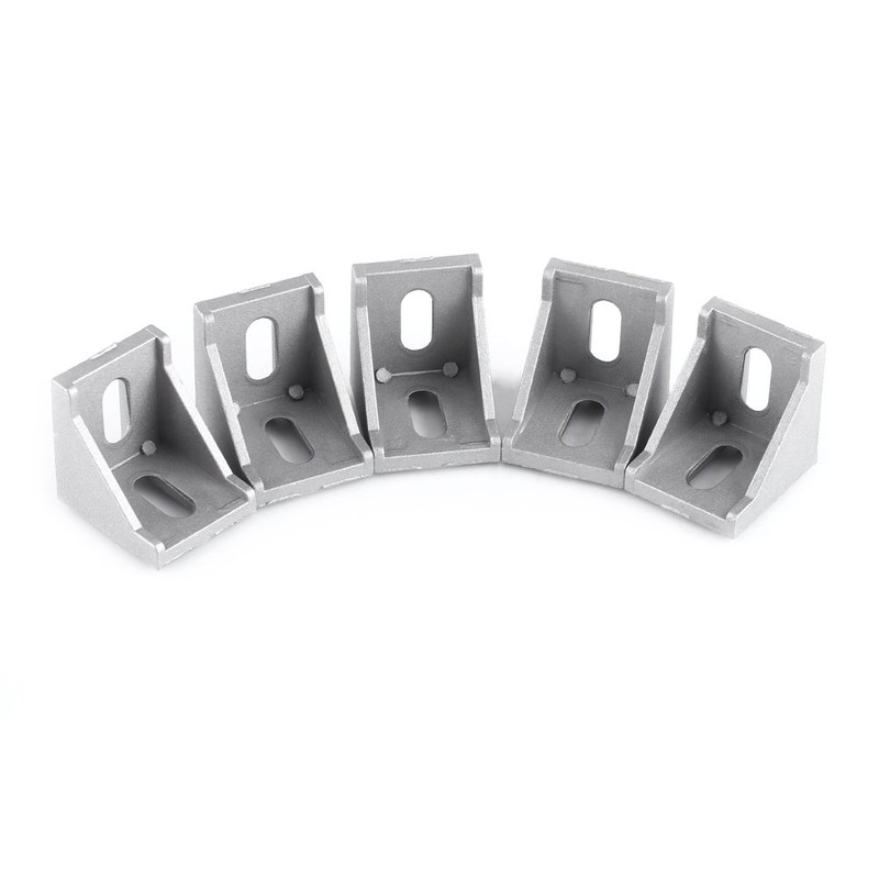 5pcs 4040 Aluminum Alloy Corner Bracket, L Shape Right Angle