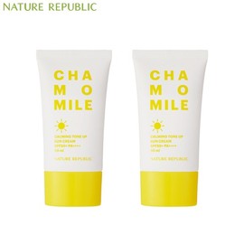 NATURE REPUBLIC Chamomile Tone Up Sun Cream SPF50+ PA++++ 50ml*2ea