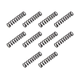 sourcing map Micro Compression Spring Coil Spring Steel Spring 1.2 mm Cable Diameter 8 mm External Length 40 mm Free Length Black Pack of 10