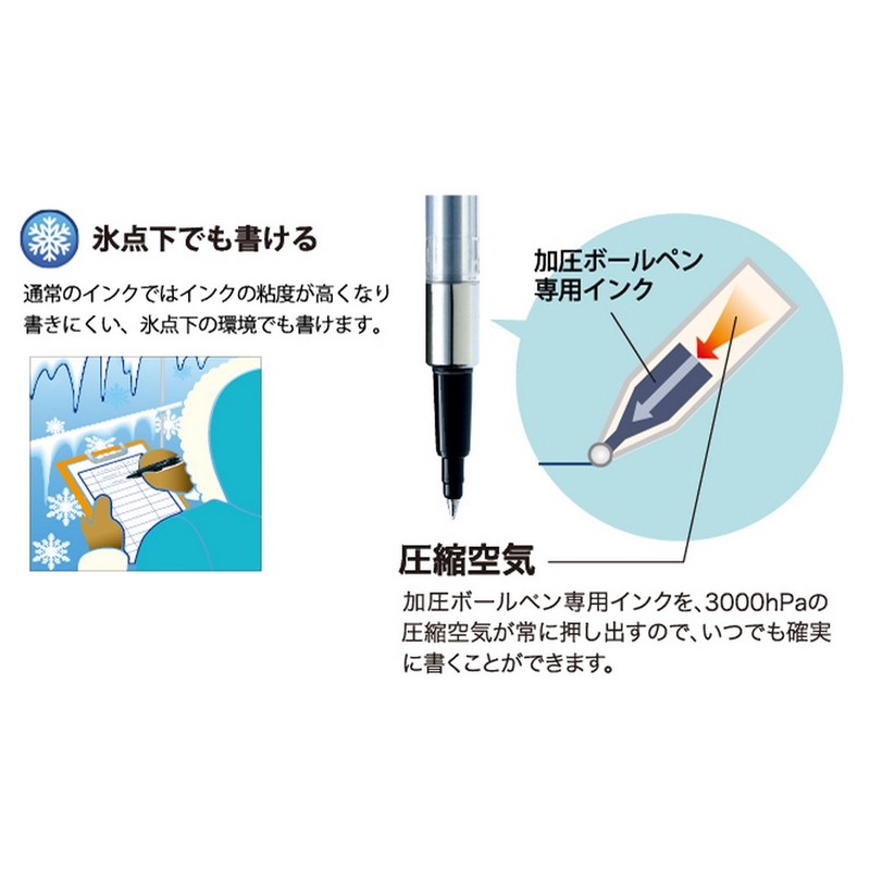 三菱鉛筆 加圧ボールペン パワータンク 1.0 SN200PT10.24 黒 10本