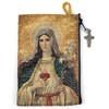 Rosary Pouch with Olive Wood Catholic Rope Rosary from Israel,