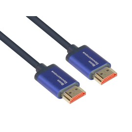 Good Connections SmartFLEX Ultra High Speed HDMI 2.1 Cable - 8K UHD-2 / 4K UHD - Copper Conductor, Aluminium Housing - Highly Flexible - Dark Blue - 0.5 m / 50 cm, Other, 4521-SF005B