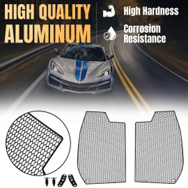 for Chevry for Corvette C8 Z06 2023+ Car Side Intake Mesh Grille Insert Kit Set