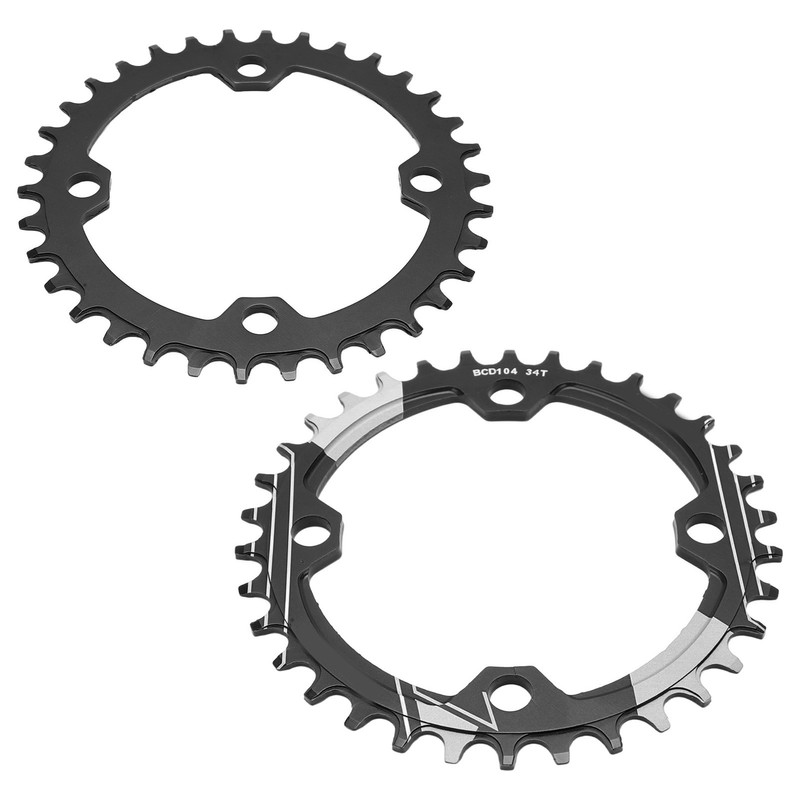 Lebycle 34T Mountain Bike Chain Wheel Rustproof Aluminum Alloy Positive