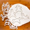 4 Dog Yoga Cookie Cutters (Warrior Pose 1, 2, Dog