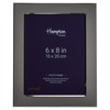 Hampton Frames WOBURN 6x8 (15x20cm) Silver Picture Photo Frame Glass