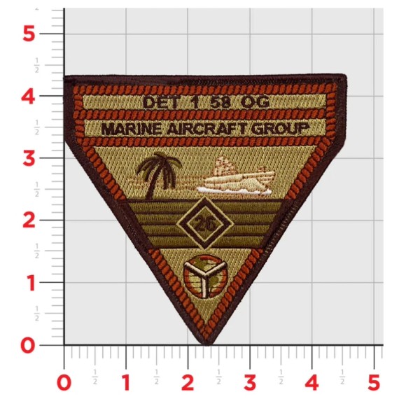 MARINE AIR GROUP MAG-26 USAF DET 1 58 OG EMBROIDERED
