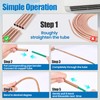WISSCOOL 4Pcs Conditioning Copper Tubing Pipe Extension 1/4" 3/8" 1/2"