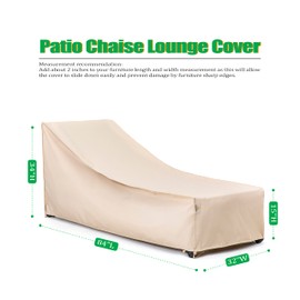 F&J Outdoors Waterproof UV Resistant Heavy Duty Patio Swivel Lounge Chair Cover,2Pack,84"Lx32"Wx34"H