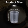 3pcs Rice Measuring Cups for Cooker, 100ml Transparent Plastic Laundry