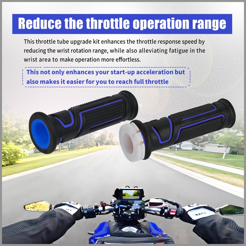 Throttle Tube Upgrade Assembly Compatible with Yamaha,Kawasaki,Ninja,Make The Throttle Respond
