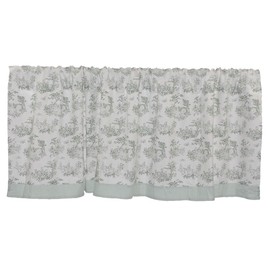 Tadpoles Toile Window Valance, Sage