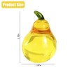 YANGSHINE Crystal Pear Statue Ornament Artificial Fruit Sculpture Table Decoration