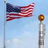 25Ft / 20Ft Telescopic 16 Gauge Aluminum Flag Pole with