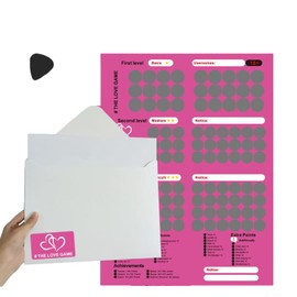 GUCOOKTIN Scratch Off Poster,104 Date Night Ideas, Date Night Scratch Off Cards,Perfect Addition And Decoration For The Bedroom Great Idea For Any Couple.(Pink)