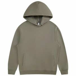 Solid Color Double Layer Hood Side Pocket Terry Cotton Casual Wear Premium Men's Custom Designer Oversized HoodieColor: Gray, Size: 3 XL