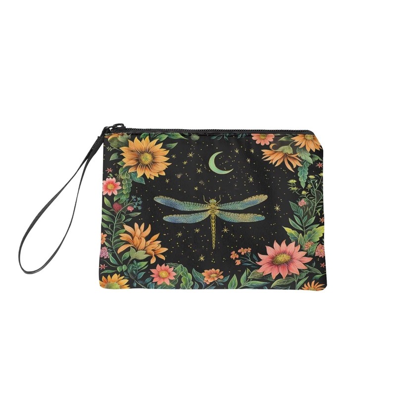 chaqlin Flower Dragonfly Coin Purse Coin Pouch for Women Small