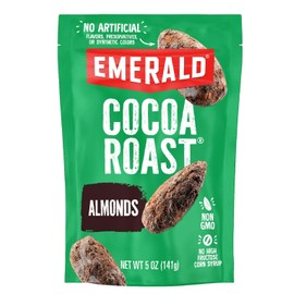 Emerald Nuts Cocoa Roast Almonds (1-Pack), 5 Oz Resealable Bag, Kosher Certified, Non-GMO, Contains No Artificial Preservatives, Flavors or Synthetic Colors