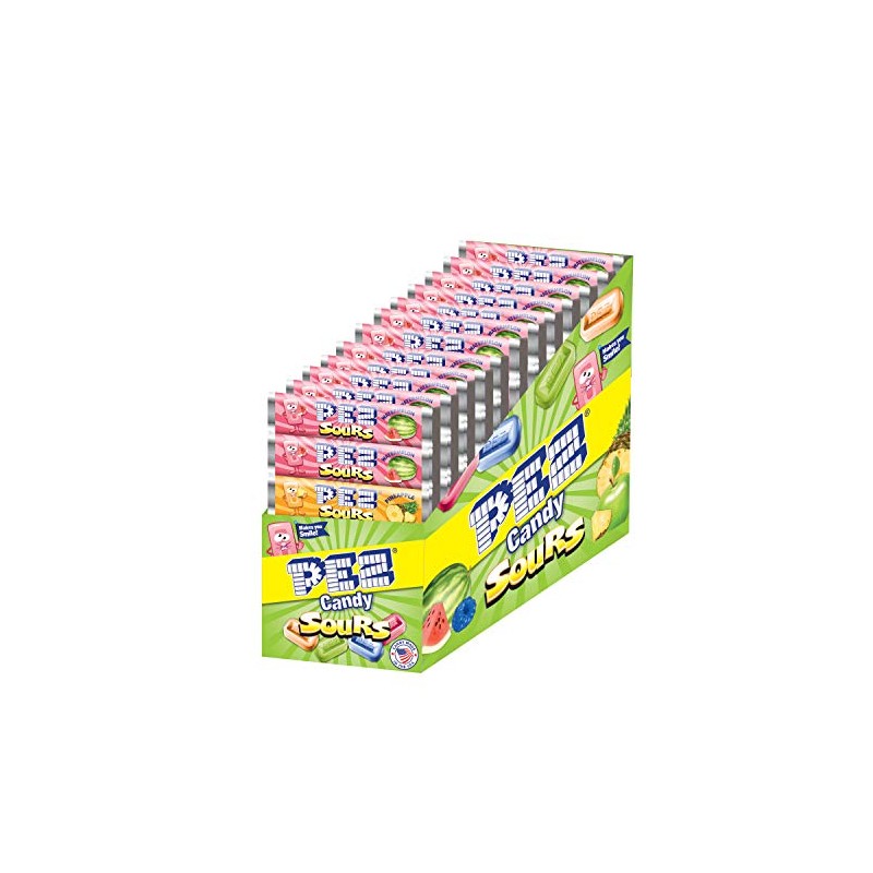PEZ Candy PEZ Refills, 6- Packages, (Pack of 12) Sourz
