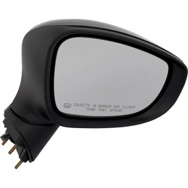 Kool Vue Passenger Side Power Heated Mirror for Chrysler Pacifica 2020-2023 Manual Fold Without Signal Light, Blind Spot Light, Memory & Puddle Lamp Paintable