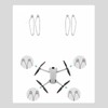 2 Pair Drone Propellers Professional Low Noise Replacement Propeller Blades