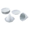 Kamidananosato Salt Set, Octagonal, Small Set with 5 Unglazed Octagonal