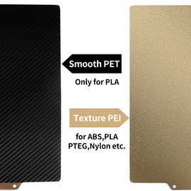 IdeaFormer PET PEI Sheet 235x235mm, Flexible PET PEI Build Plate with Magnetic Plate for Ender 3/Ender 3 Pro/Ender 3 Neo/Ender 3 V2/Ender 5/Ender 5 Pro