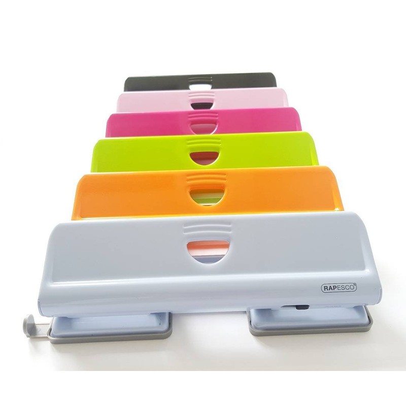 Rapesco 1054 720 4-Hole Metal Punch, 22 Sheet Capacity, Black