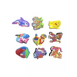 22 Cartoon Shoe Charms Cute Characters Fits Shoes Wristband Accessories Colorful