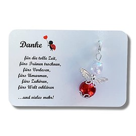 Schutzengel Erzieherin Geschenk Danke Käfer Kita Kindergarten Tagesmutter Karte Perlenengel