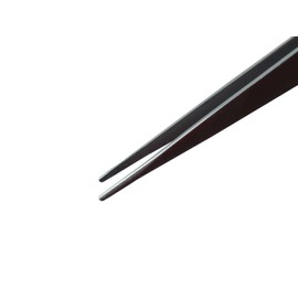 3x Soldering Tweezers, Straight, Clamping Tweezers, Cross Tweezers, Technical Tweezers, 16 cm, Grooved, Model Making