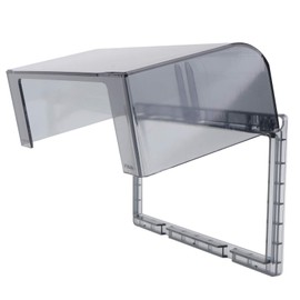 Housoutil Outdoor Waterproof Outlet Plug Cover : 2- Gang Flip Weatherproof Cover Outlet Cover Adhesive Type Receptacle Protector - Wall Switch Socket Face Plate Panel Box for Bathroom