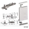 Ranbo Commercial/Home Self Closing Door Pivot Hinges Heavy Duty Hidden