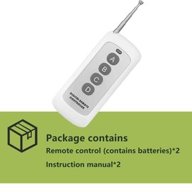 433.92 Mhz Cloning Remote Control Keychain, extendable Antenna,500m Control Distance,Universal Replacement Garage Door Opener,Duplicates Original Remote Controls for Electronic Garage Doors(2 Packs)