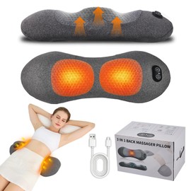 3-in-1 Smooth Spine Triple Fusion Back Massager with Heat